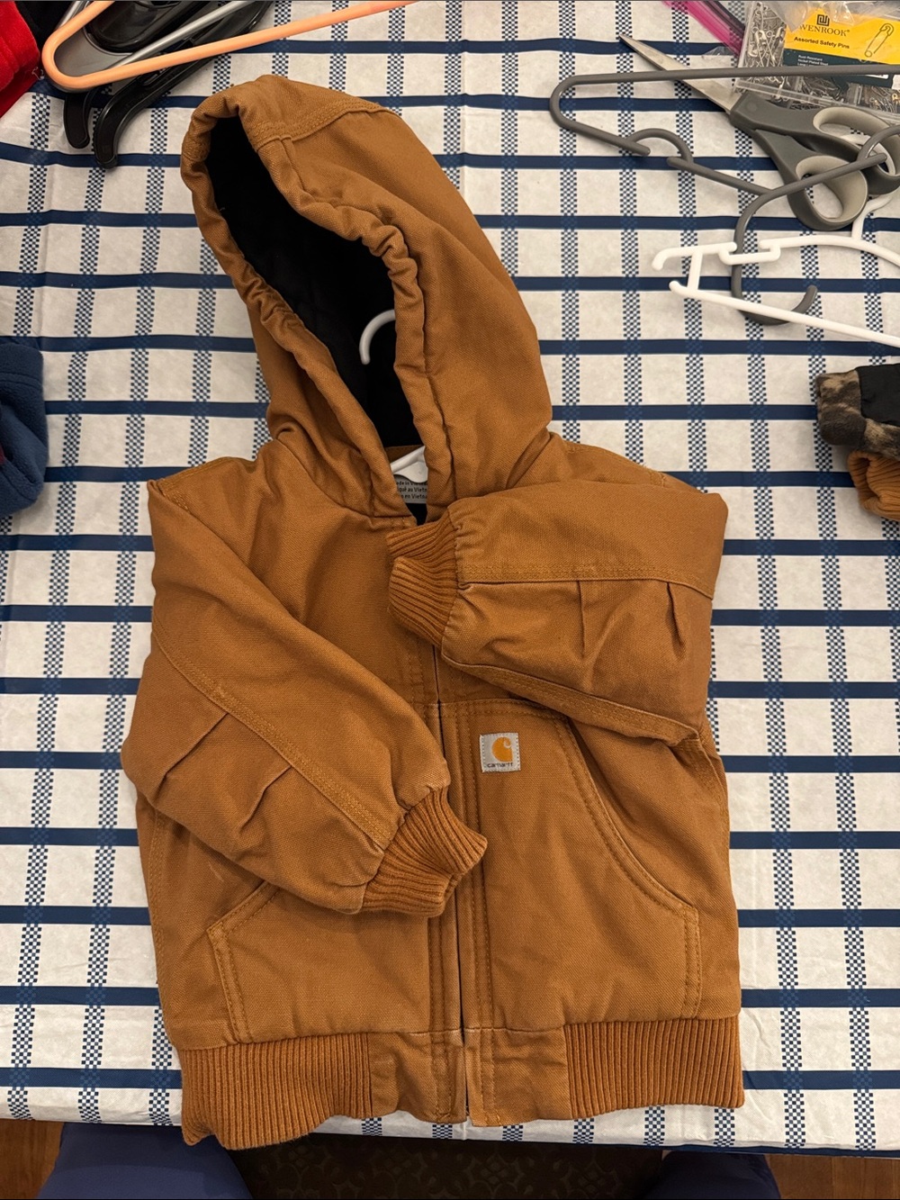 Carhartt Kids Brown Hooded Zip Jacket